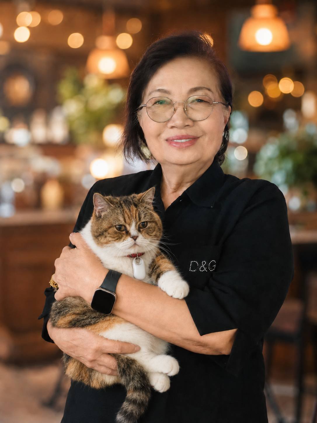 น้องโมจิ แมวอ้วนกลมสายชิลของร้านคดข้าว