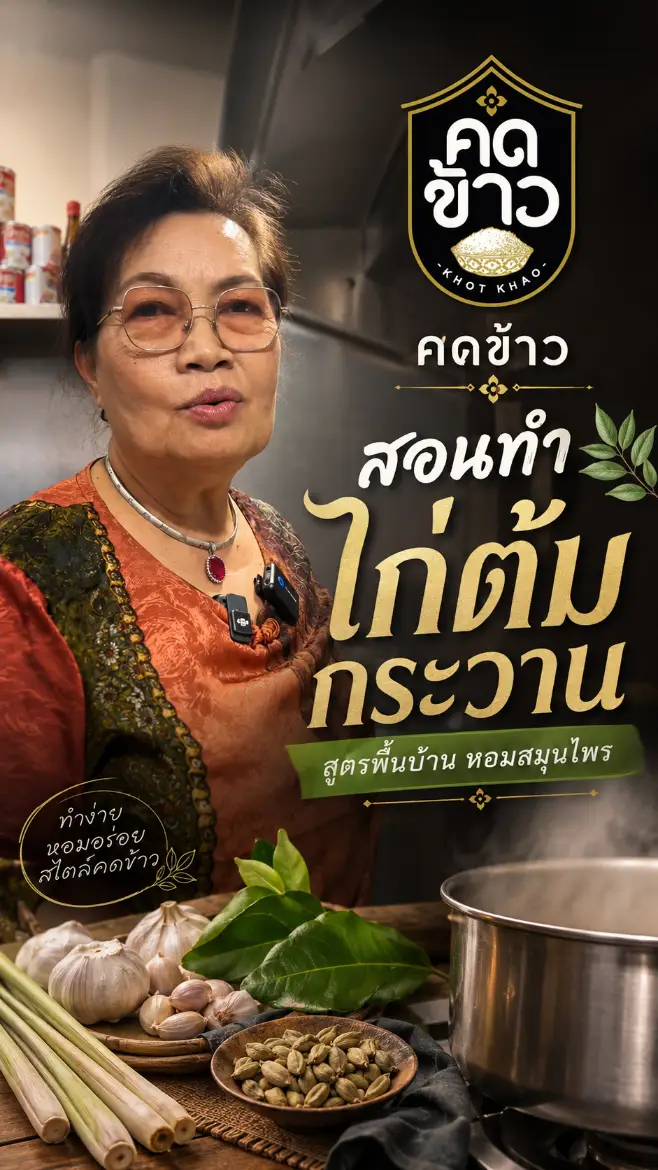 สอนทำไก่ต้มกระวาน ร้านคดข้าว จันทบุรี